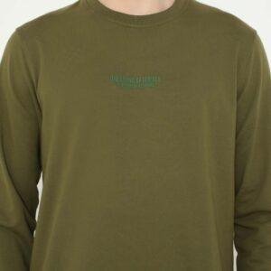 d&f sweatshirt hoodie L/S pria ""DREAMING AFTER ALL" - Olive