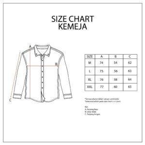 d&f kemeja pria - denim blue