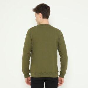 d&f sweatshirt hoodie L/S pria ""DREAMING AFTER ALL" - Olive