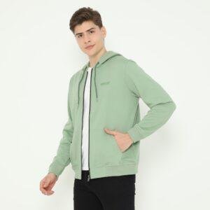 d&f sweatshirt hoodie L/S pria "ENDLESS" - hijau