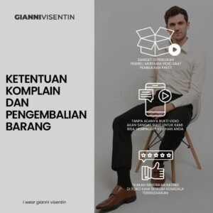 Gianni Visentin Batik Lengan Pendek Regular Fit - Biru Tua - 9052