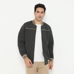 d&f Jaket Bomber cut & sewn Pria - Khaki