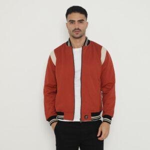 d&f Jaket Bomber pria peping ARM - Teracota cream