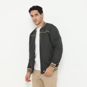 d&f Jaket Bomber cut & sewn Pria - Khaki