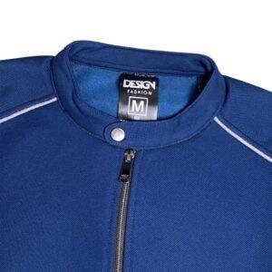 d&f CVC  Jaket Biker Pria - Navy list abu muda