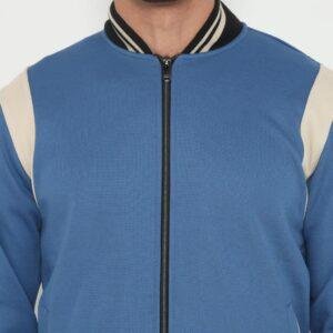 d&f Jaket Bomber pria peping ARM - Dark blue cream