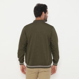 d&f Jaket Biker pria - olive