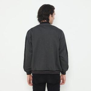 d&f Jaket Biker pria - abu tua