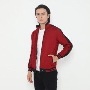 d&f Jaket Biker pria - Merah