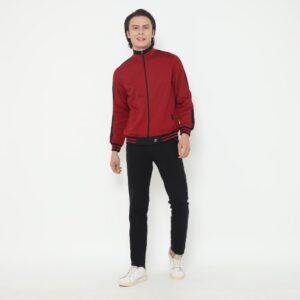 d&f Jaket Biker pria - Merah