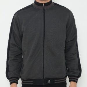 d&f Jaket Biker pria - abu tua