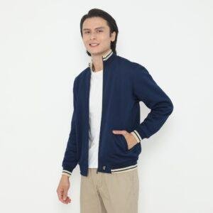 d&f Jaket Biker pria - Navy