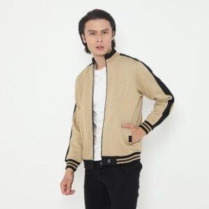d&f Jaket Biker pria - Khaki