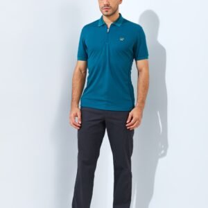 Jack Nicklaus Ion Polo Shirt Pria Slim Fit Atlantic Deep