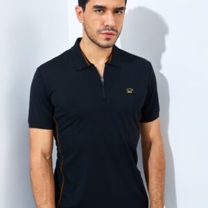 Jack Nicklaus Ion Polo Shirt Pria Slim Fit Black