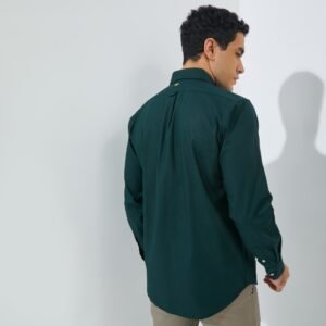 Jack Nicklaus Baron Kemeja Pria Lengan Panjang Slim Fit Green