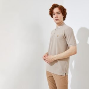 Jack Nicklaus Ernest Polo Shirt Pria Regular Fit Beige