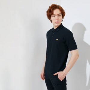 Jack Nicklaus Ernest Polo Shirt Pria Regular Fit Black