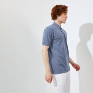 Jack Nicklaus Halston Polo Shirt Pria Regular Fit Medium Blue