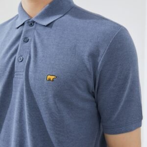 Jack Nicklaus Halston Polo Shirt Pria Regular Fit Medium Blue