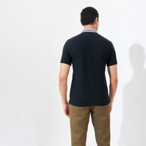 Jack Nicklaus Harvard Polo Shirt Pria Slim Fit Black