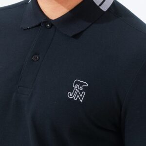 Jack Nicklaus Harvard Polo Shirt Pria Slim Fit Black