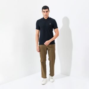 Jack Nicklaus Harvard Polo Shirt Pria Slim Fit Black