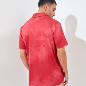 Jack Nicklaus Kowloon Premium Random Print Polo Autumn Red
