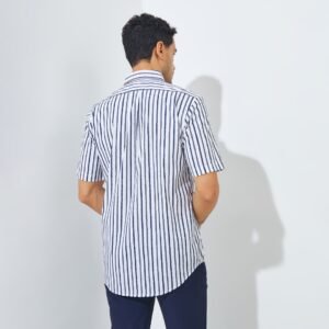 Jack Nicklaus Millennium Premium Men's Stripe Shirt Classic Navy