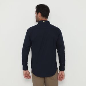 Jack Nicklaus Oberon Kemeja Pria Lengan Panjang Slim Fit Navy