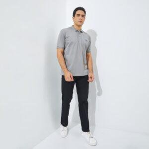 Jack Nicklaus Roc Polo Shirt Pria Regular Fit Vintage Khaki