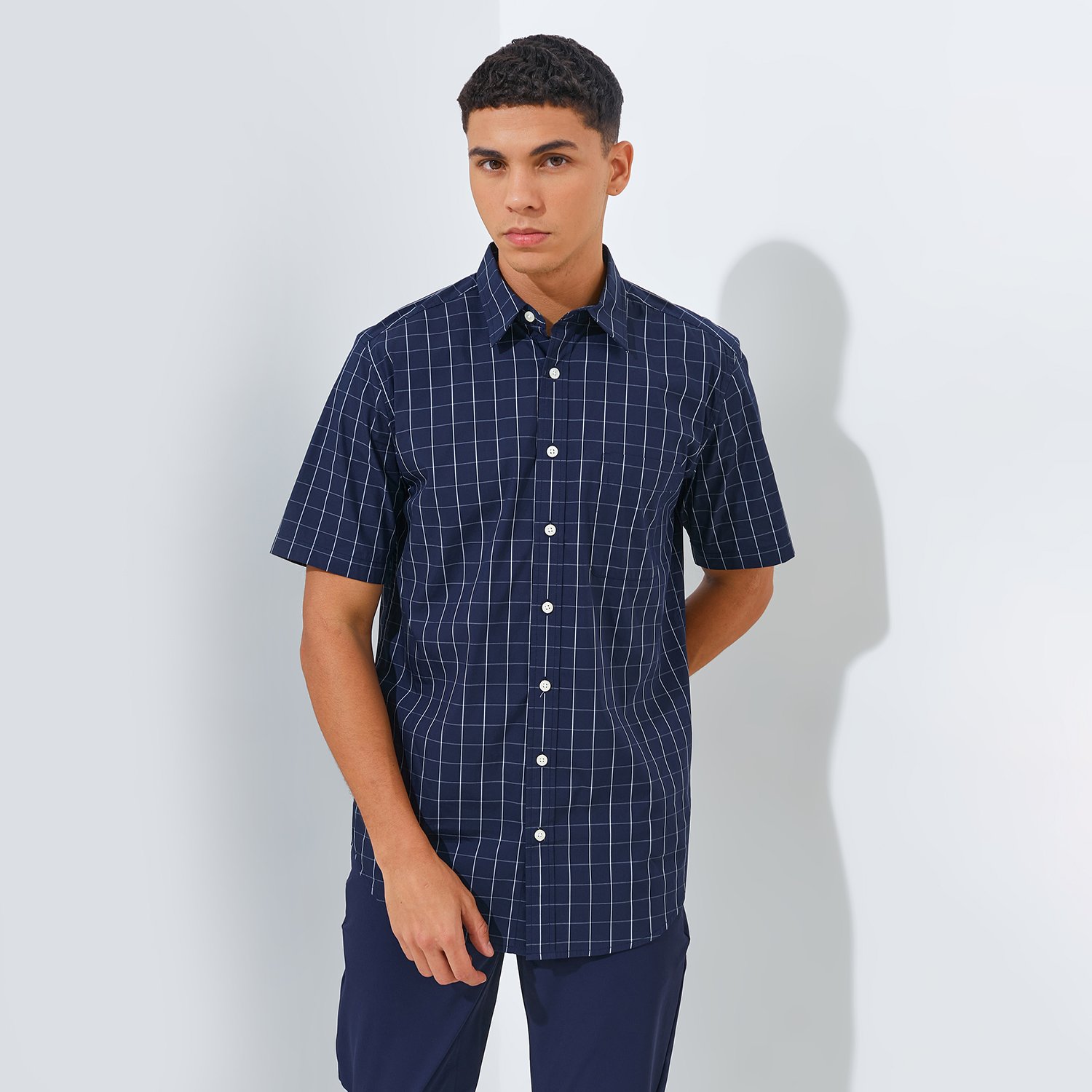 Jack Nicklaus Sphere Premium Men's Shirt Classic Navy