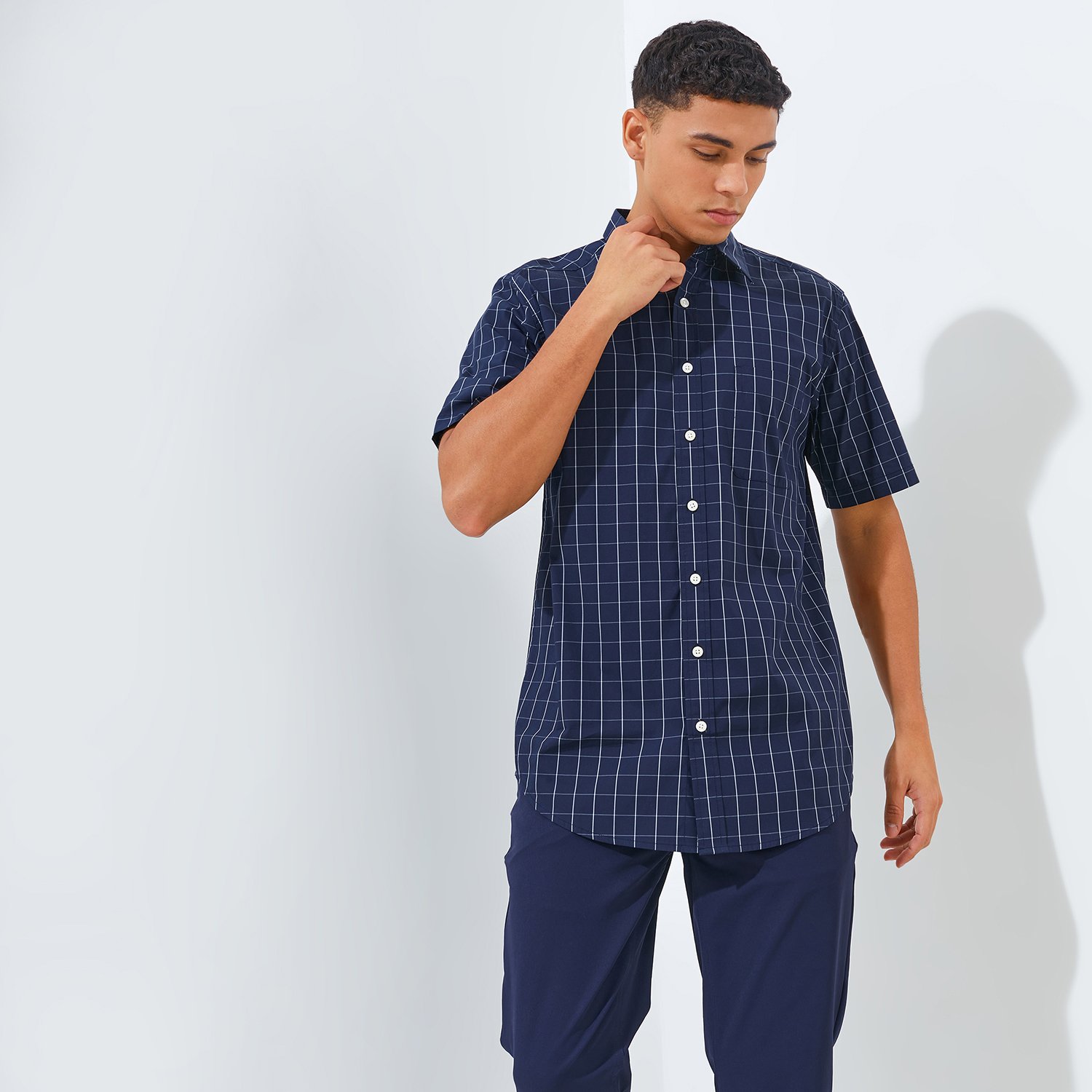 Jack Nicklaus Sphere Premium Men's Shirt Classic Navy - Image 2