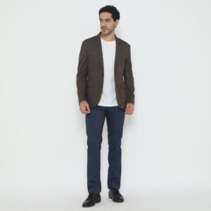 JOBB Axel-T2 Jas Pria Slim Fit Brown