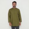 Jobb Aziz Baju Koko Pria Lengan Panjang Regular Fit Hijau