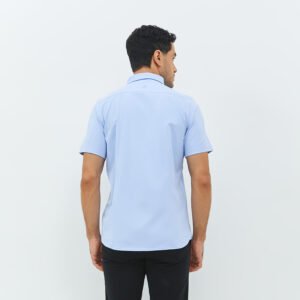 Jobb Edore Kemeja Pria Lengan Pendek Slim Fit Biru