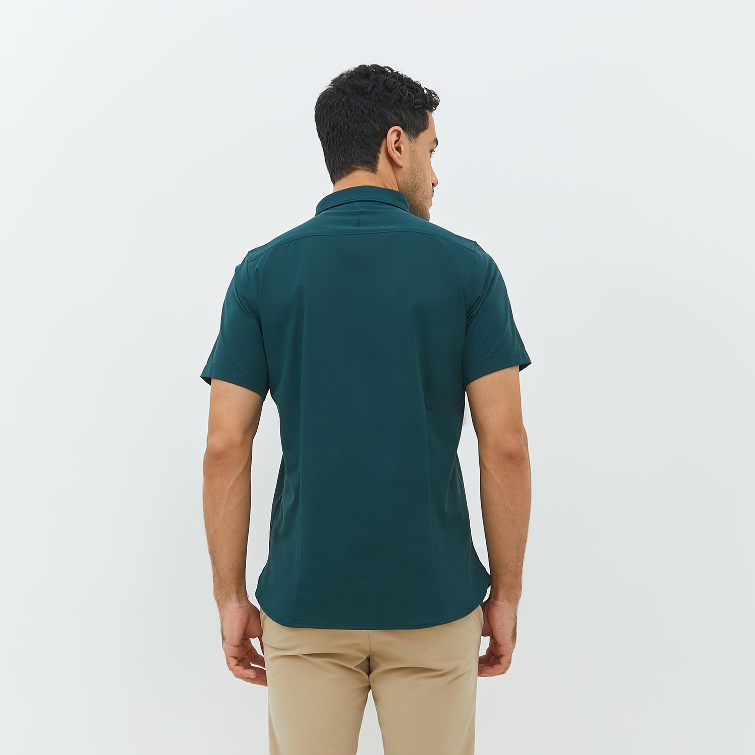 Jobb Edore Kemeja Pria Lengan Pendek Slim Fit Hijau - Image 4