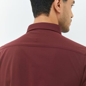 Jobb Edore Kemeja Pria Lengan Pendek Slim Fit Wine