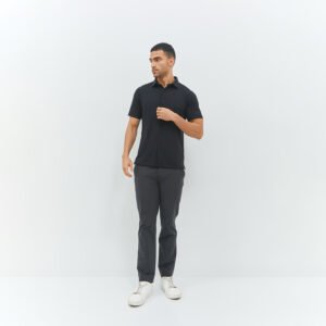 Jobb Endive Kemeja Pria Lengan Pendek Slim Fit Hitam