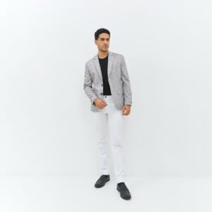 Jobb Hickory-T2 Blazer Pria Slim Fit Coklat