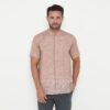 Jobb Javed Baju Koko Pria Lengan Pendek Regular Fit Teracota