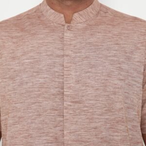 Jobb Javed Baju Koko Pria Lengan Pendek Regular Fit Teracota