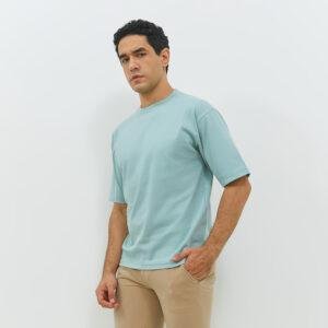 JOBB Leven T-shirt Pria Oversized Light Green