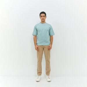 JOBB Leven T-shirt Pria Oversized Light Green