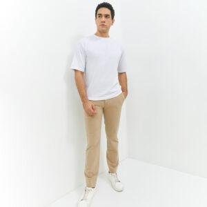 JOBB Leven T-shirt Pria Oversized White