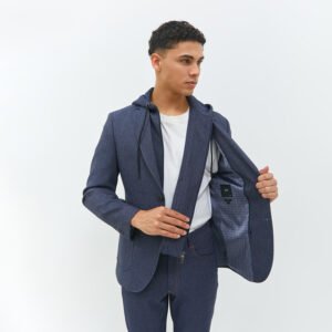 Jobb Ronaldo-T2 Hybird Blazer Pria Slim Fit Navy