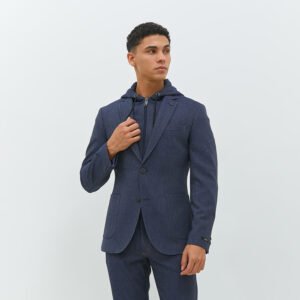 Jobb Ronaldo-T2 Hybird Blazer Pria Slim Fit Navy