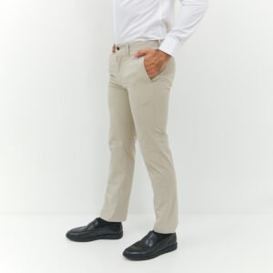 JOBB Spectre-B Celana Panjang Pria Modern Slim Fit Beige