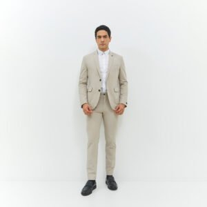 JOBB Spectre-T2 Jas Pria Slim Fit Beige