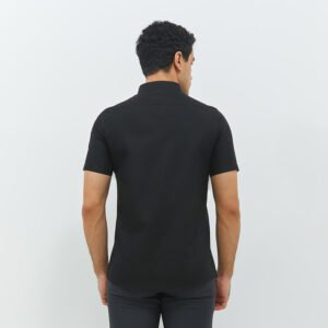 JOBB Trion Kemeja Pria Lengan Pendek Slim Fit Black